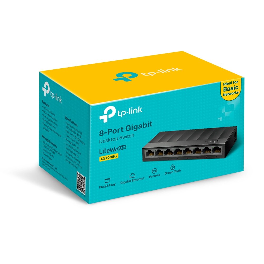 LS1008G-Litewave 8-Port 10/100MBPS Desktop Switch - Image 4